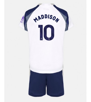 Tottenham Hotspur James Maddison #10 Primera Equipación Niños 2025-26 Manga Corta (+ Pantalones cortos)